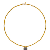 Dorsey - CORTE BEAD AND PAVÉ PENDANT NECKLACE IN AMBRE, 18K GOLD VERMEIL