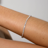 Dorsey - KATE RIVIÈRE BRACELET IN 2MM MOISSANITE, STERLING SILVER