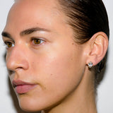 Dorsey - 14K OVERSIZED OVAL-CUT HUGGIE IN LAB DIAMOND