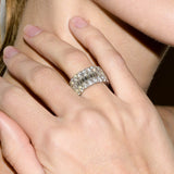 Dorsey - MAXIME THREE-ROW ETERNITY BAND IN MOISSANITE