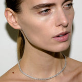 Dorsey - PETITE THEODORA RIVIÈRE NECKLACE IN LAB WHITE SAPPHIRE