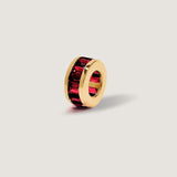 Kinn - Milestone Baguette Birthstone Charm Garnet