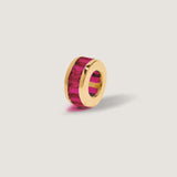 Kinn - Milestone Baguette Birthstone Charm Ruby
