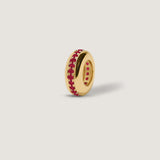 Kinn - Noelle Pavé Dome Birthstone Charm Ruby
