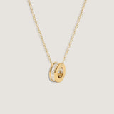 Kinn - Milestone Baguette Birthstone Charm Diamond Necklace
