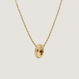 Kinn - Noelle Pavé Dome Birthstone Charm Diamond Necklace