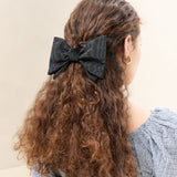 Loeffler Randall - Eden Black Bow Hair Clip