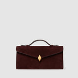 Métier - Edge Clutch Buttery Suede Amarone
