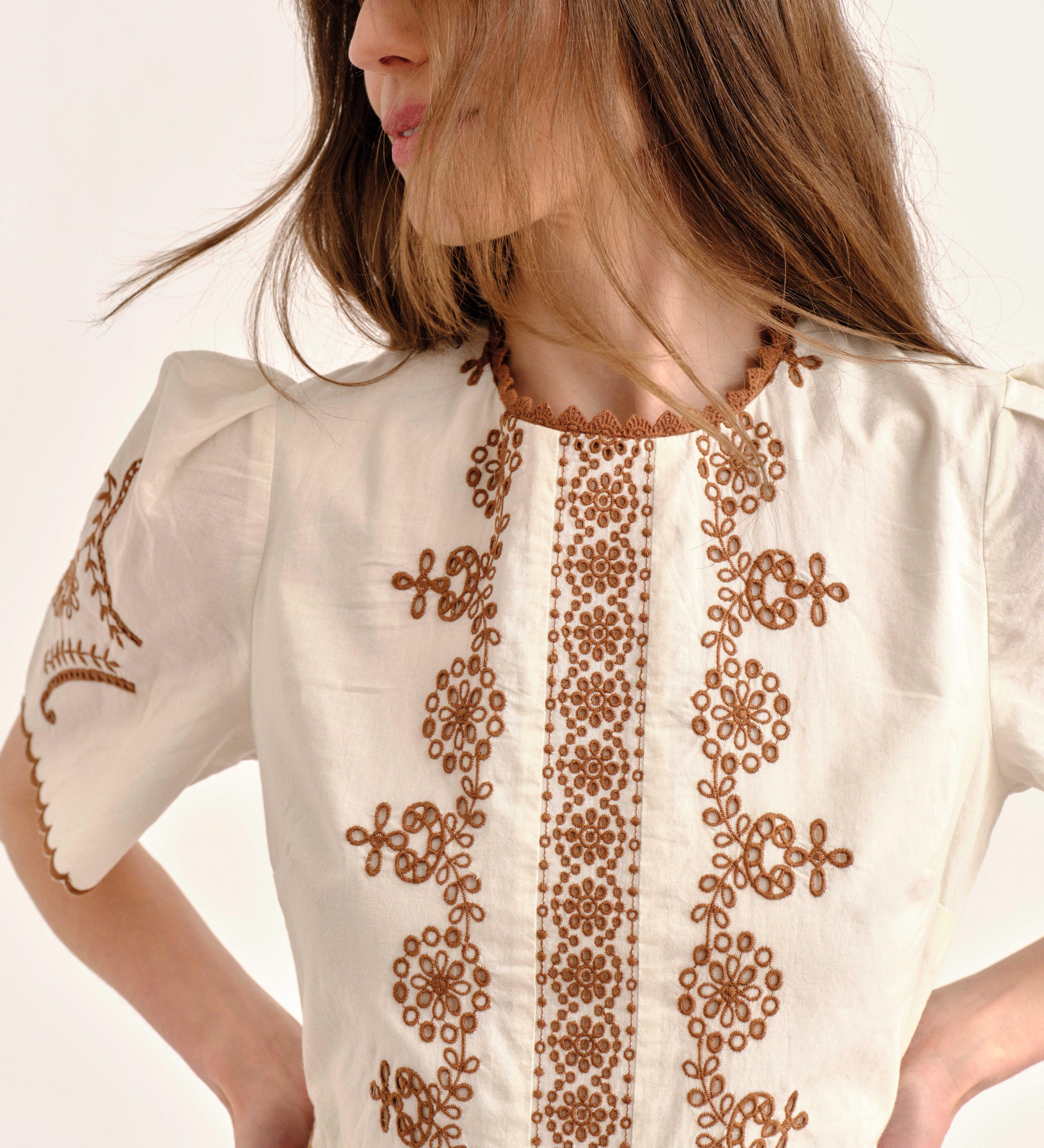Cartolina - SP26 Bobbi Midi Dress - Ivory