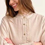 Cartolina - SP26 Percy Shirt - Camel Stripe