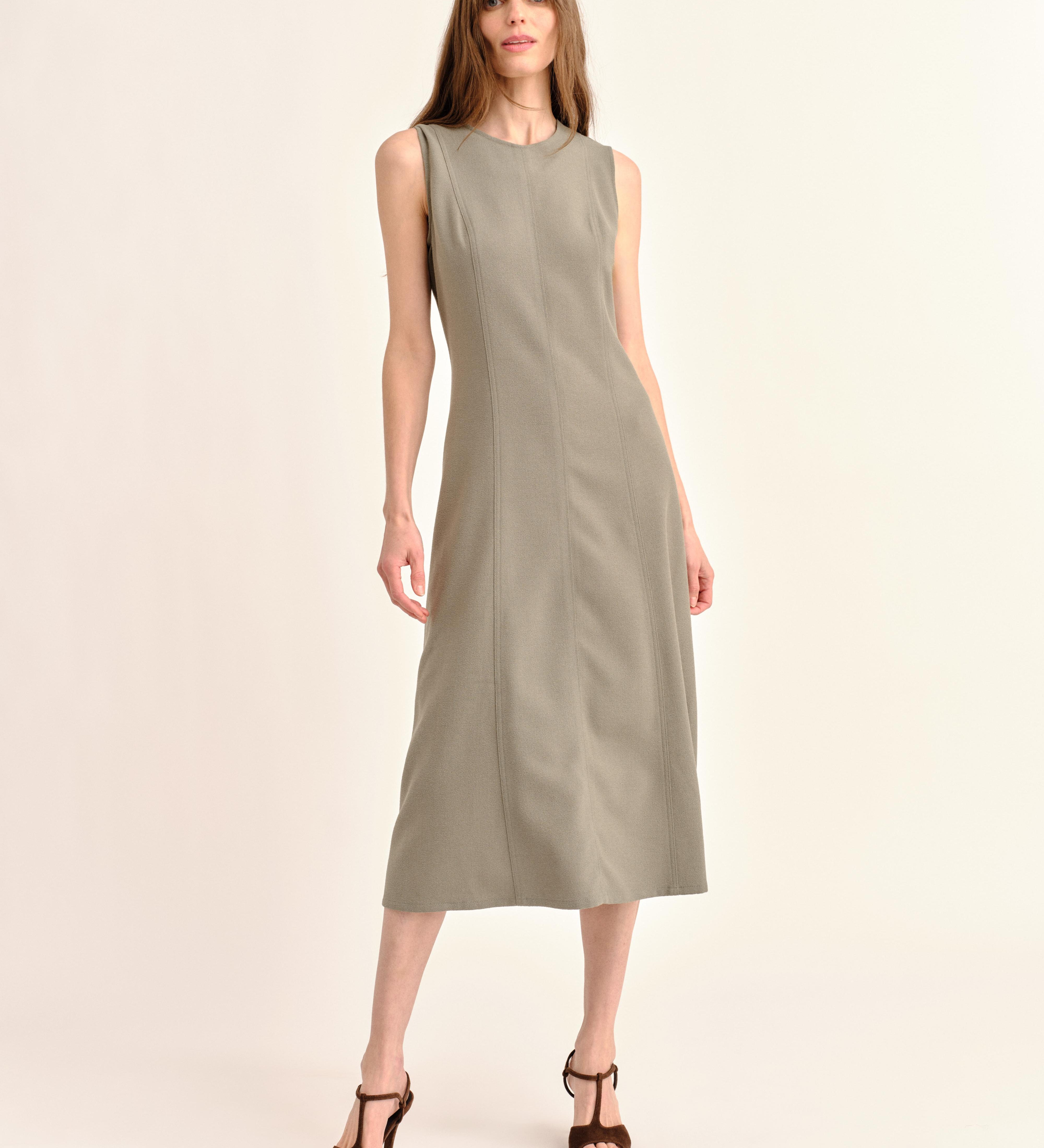 Cartolina - SP26 Rain Midi Dress - Moss