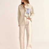 Cartolina - SU26 Penelope Button Front Shirt - Banana Stripe
