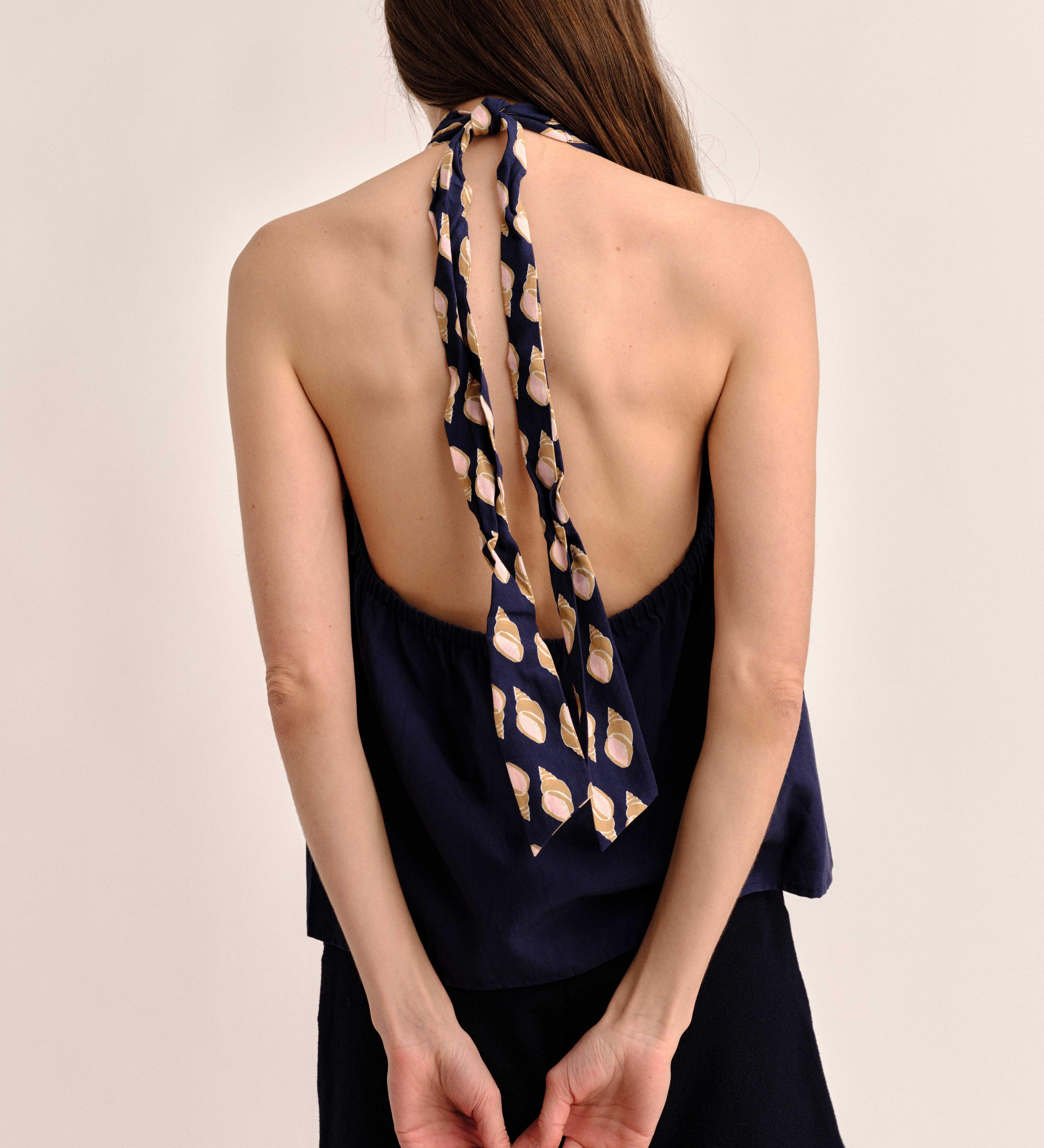 Cartolina - SP26 Legare Halter Top - Mariner's Bloom