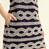 Cartolina - SU26 Annie Shift Dress - Midnight Blue