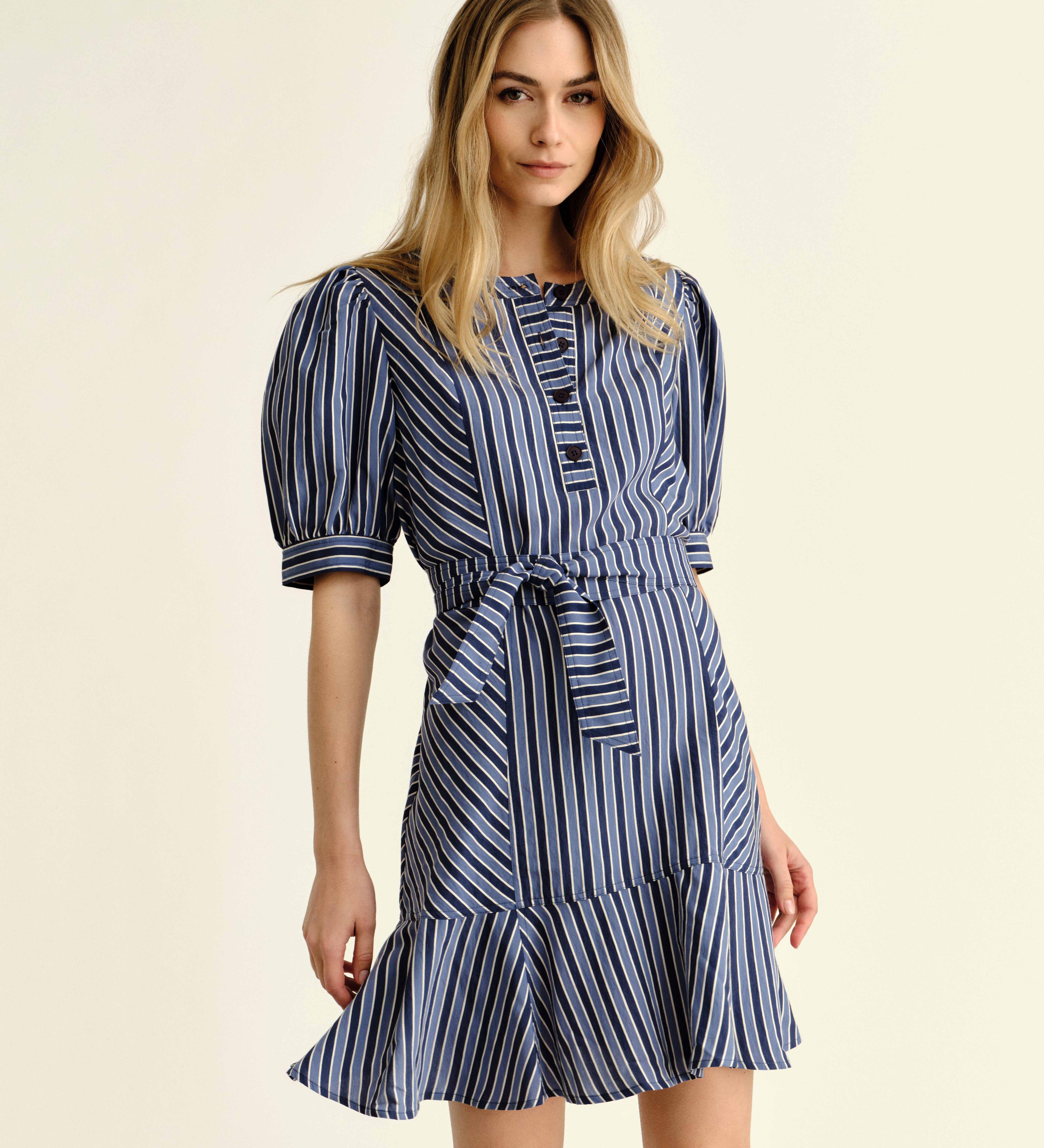 Cartolina - SU26 Bonnie Dress - Coastal Stripe
