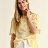 Cartolina - SU26 Emery Top - Parrish Geo Print - Banana