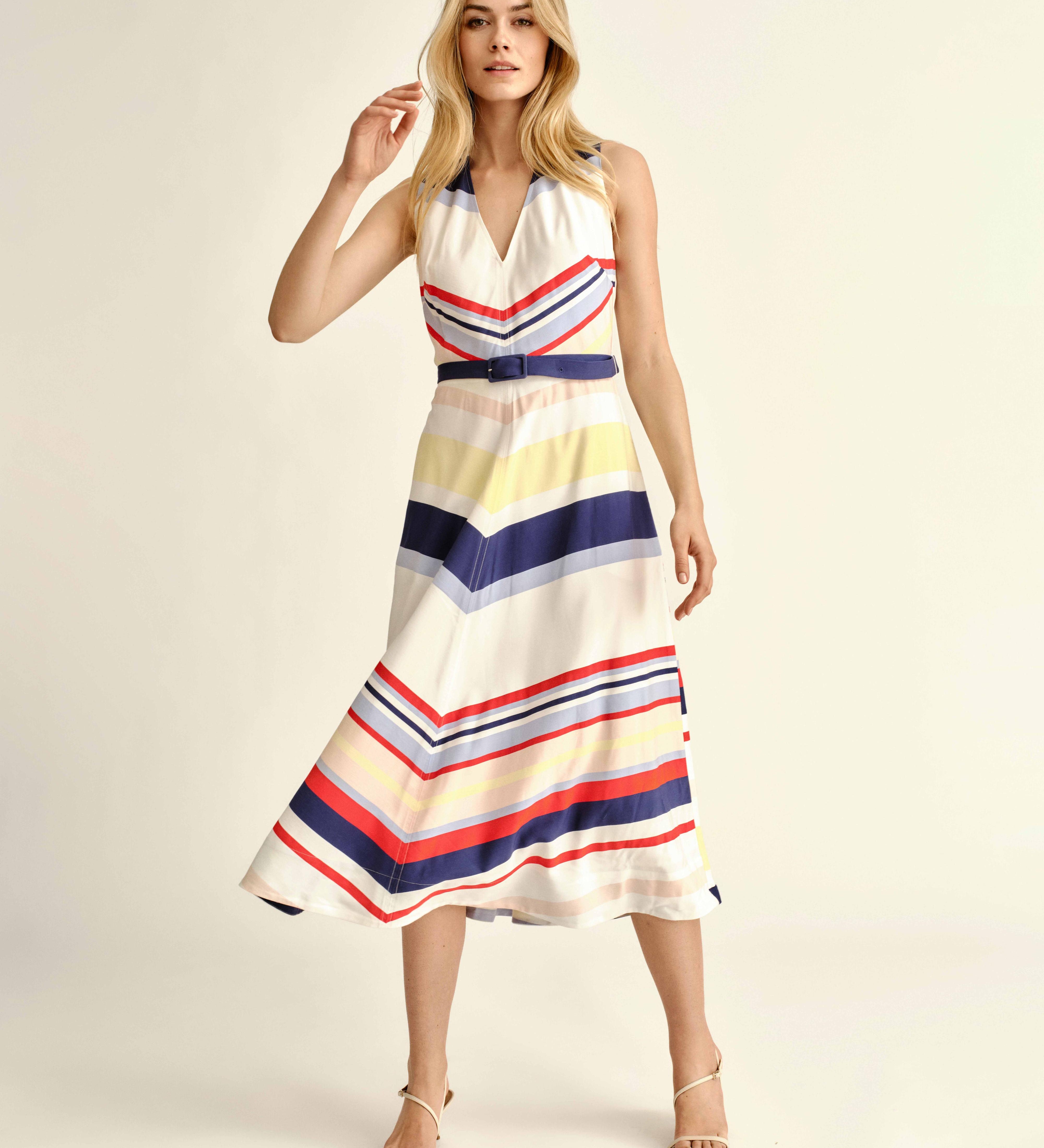 Cartolina - SU26 Monica Dress - Nantucket Stripe