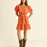 Cartolina - GD26 Bonnie Mini Dress - Bright Orange