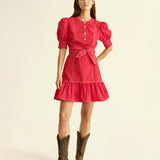 Cartolina - GD26 Bonnie Mini Dress - Red