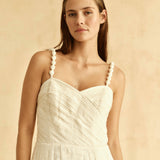 Cartolina - PF26 Marabel Midi Dress - Ivory