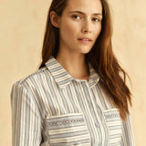 Cartolina - PF26 Celia Dress - Cartolina Stripe - Pale Blue