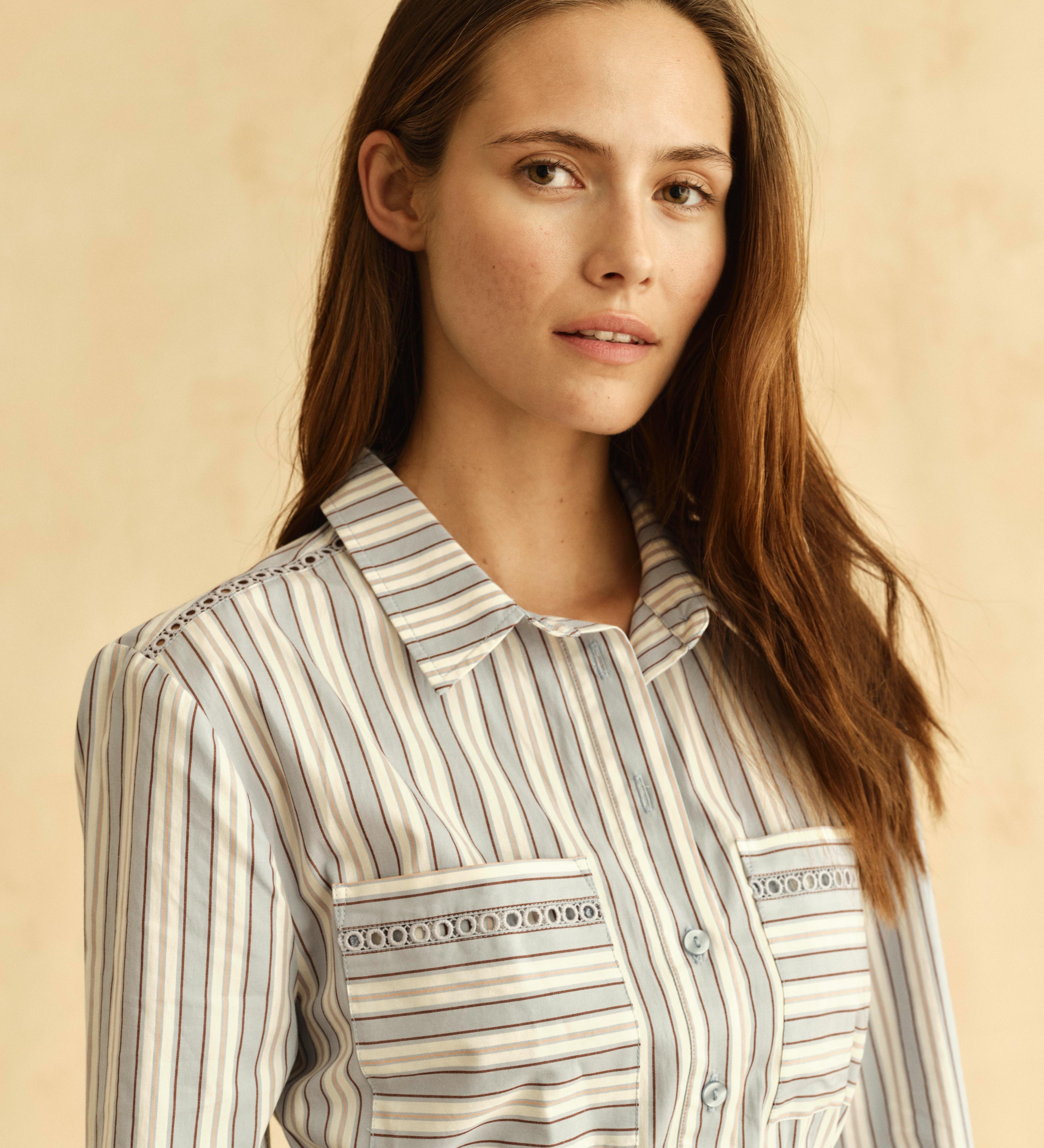 Cartolina - PF26 Celia Dress - Cartolina Stripe - Pale Blue