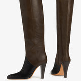Jude - Edita Knee Boot Black And Mocha Leather