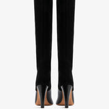 Jude - Edita Knee Boot Black Leather And Black Suede