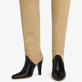 Jude - Edita Knee Boot Black Leather And Sand Suede