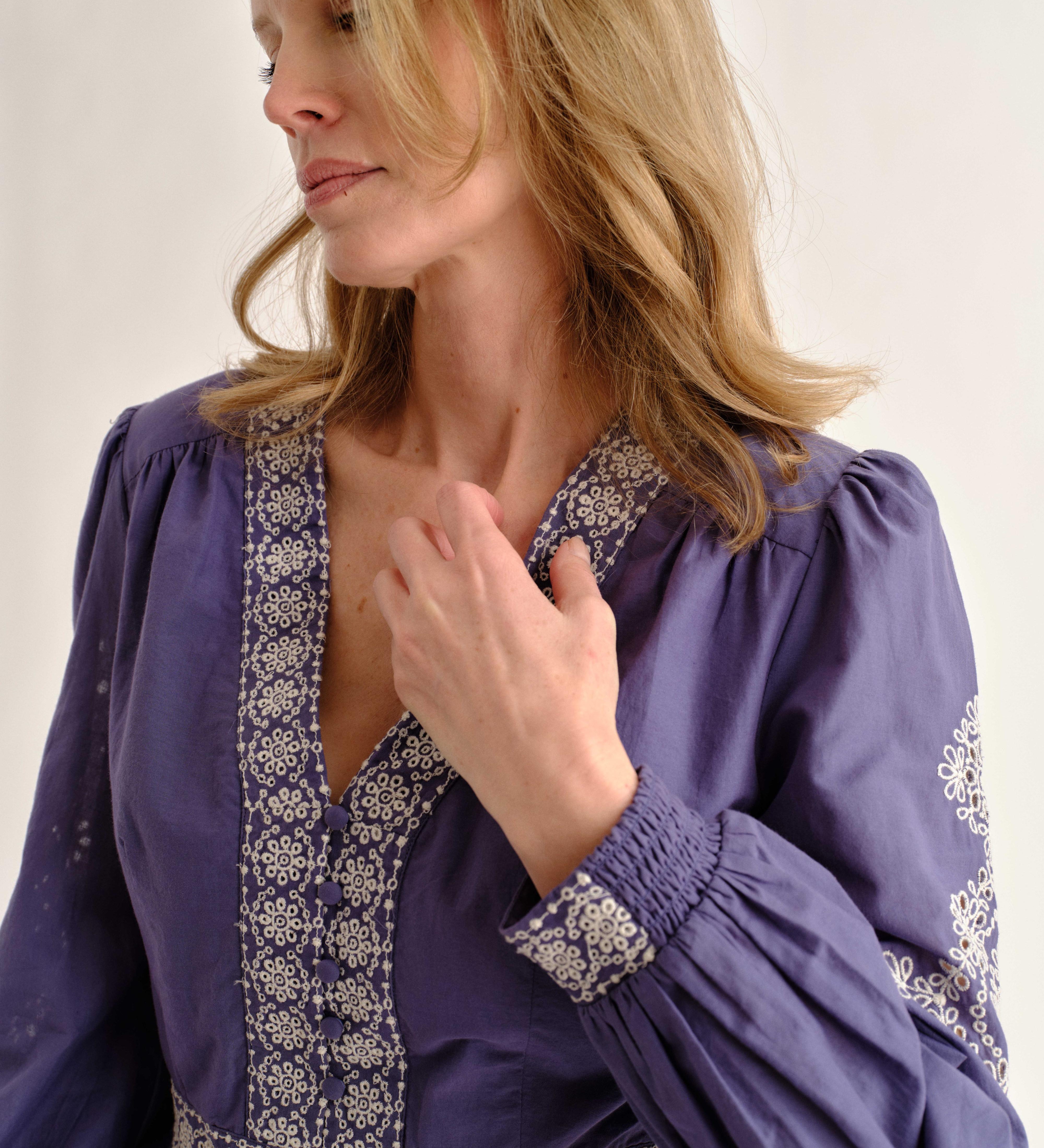 Cartolina - SP26 Blake Mini Dress - Indigo