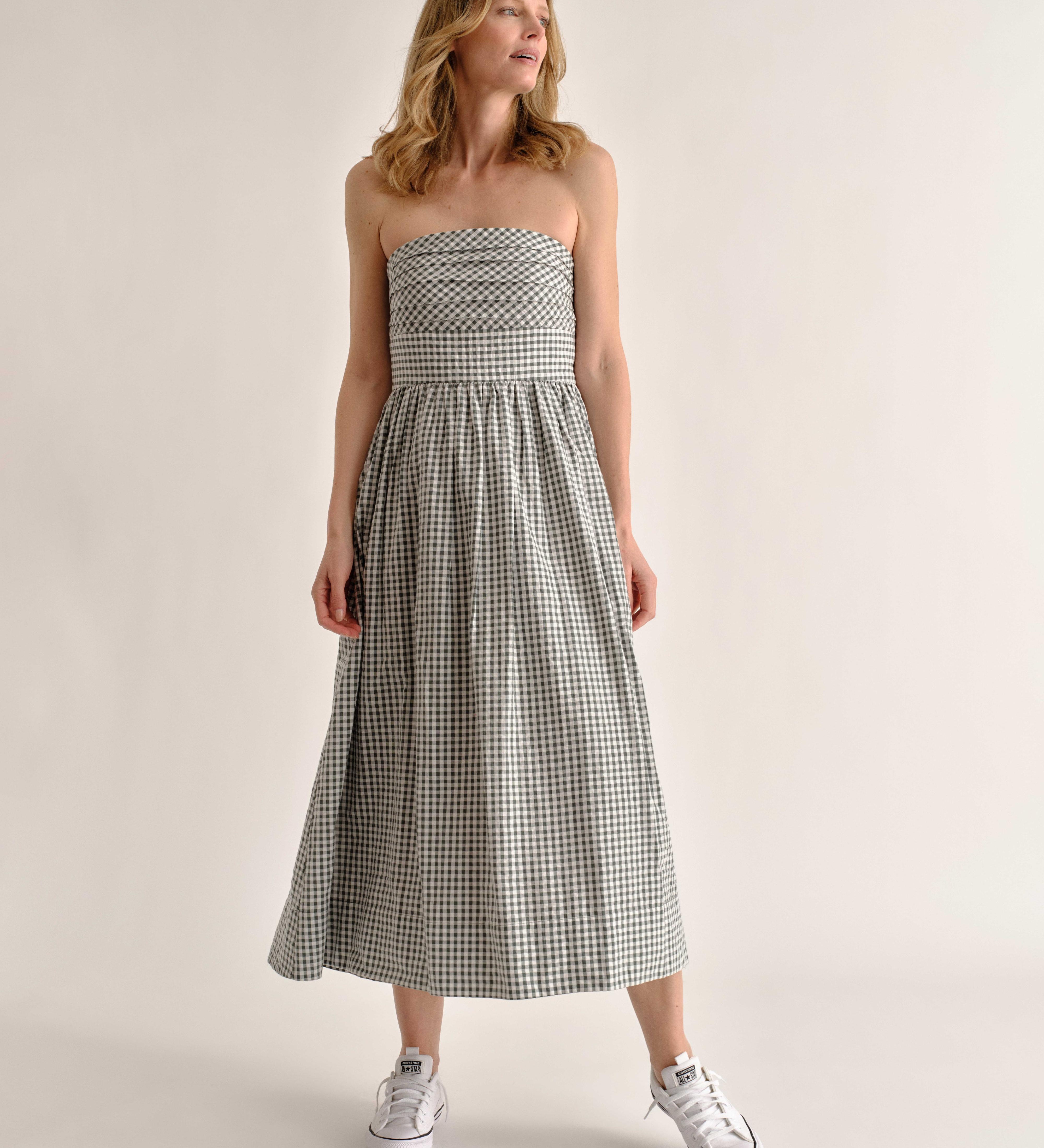Cartolina - SP26 Chalmers Halter Midi Dress - Moss