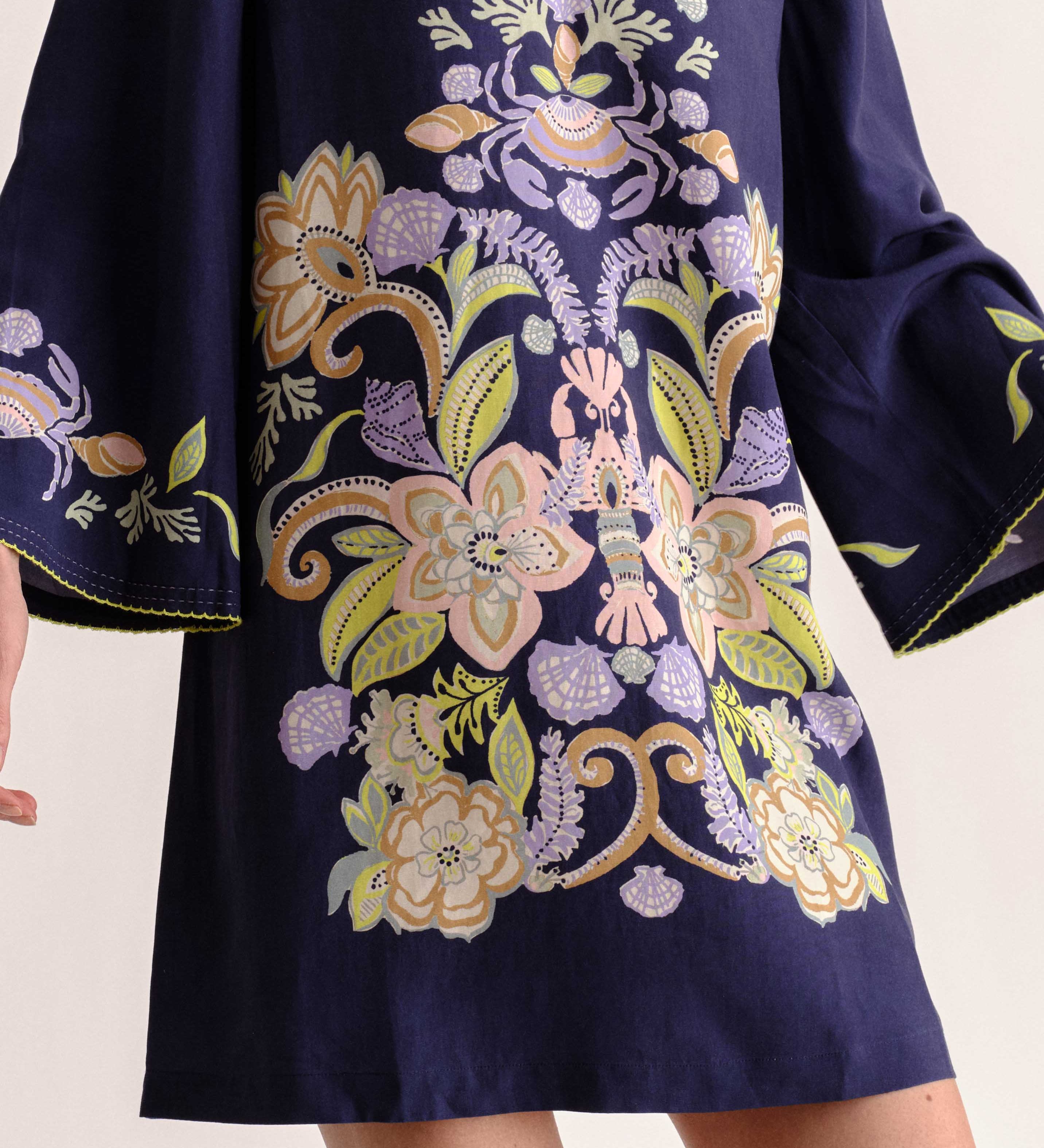 Cartolina - SP26 Folly Mini Dress - Mariner's Bloom