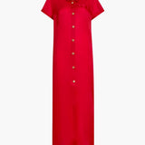 Khaite - Effy Dress in Raspberry