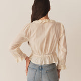 DÔEN - ELDORIS TOP -- ALABASTER