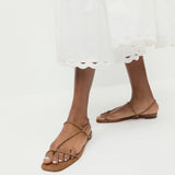 Loeffler Randall - Eleanor Cacao Suede Strappy Sandal