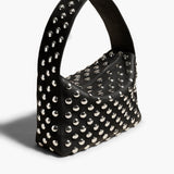 Khaite - Elena Bag in Black Leather with Studs