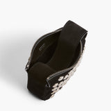Khaite - Nano Elena Bag in Black Suede with Silver Studs