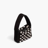 Khaite - Nano Elena Bag in Black Suede with Silver Studs