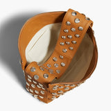 Khaite - Elena Bag in Nougat Leather with Studs