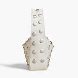 Khaite - Small Elena Bag in Off-White Leather with Studs
