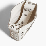 Khaite - Small Elena Bag in Off-White Leather with Studs