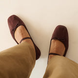 DÔEN - ELENI MARY JANE -- CHOCOLATE SUEDE