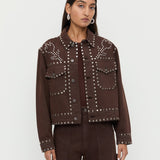 Loeffler Randall - Elijah Studded Denim Jacket