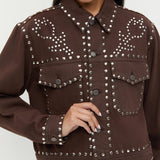 Loeffler Randall - Elijah Studded Denim Jacket