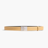 Khaite - Elio Belt in Wheat Pebbled Leather with Silver