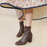 Loeffler Randall - Elise Chocolate Stretch Bootie