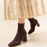 Loeffler Randall - Elise Dark Brown Stretch Bootie