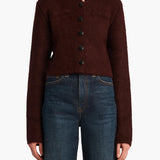 Khaite - Ello Jacket in Dark Plum