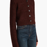Khaite - Ello Jacket in Dark Plum