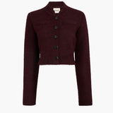 Khaite - Ello Jacket in Dark Plum